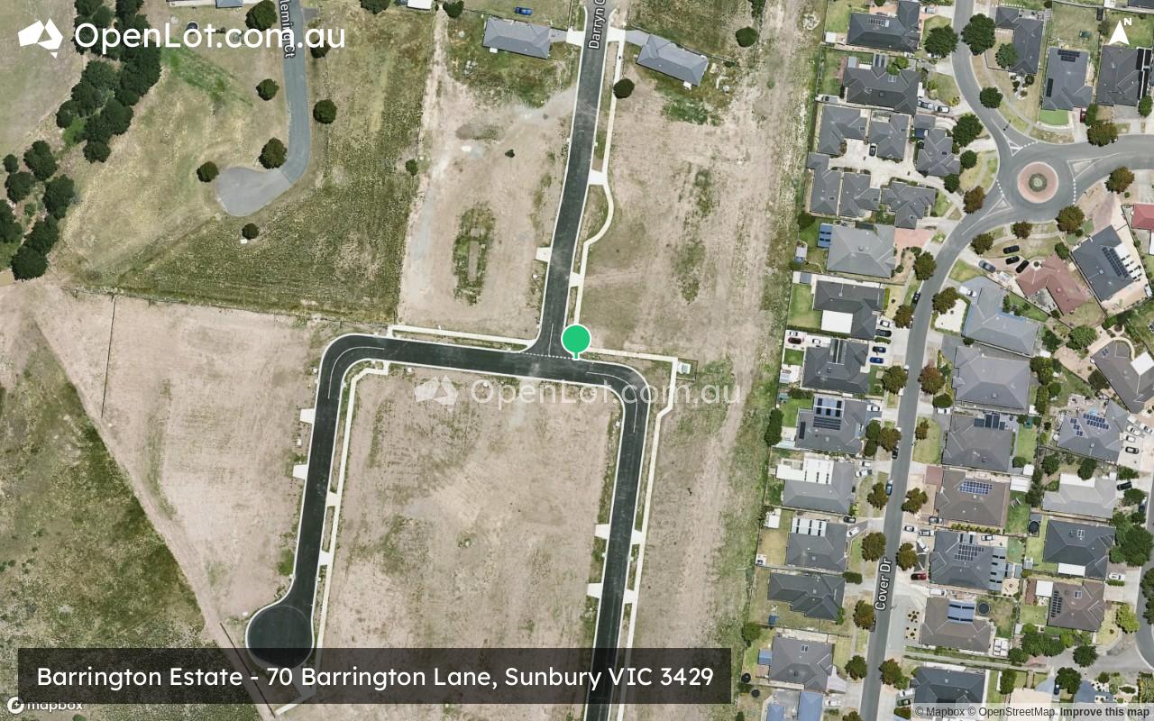 Satellite image for Barrington Estate - 70 Barrington Lane, Sunbury VIC 3429