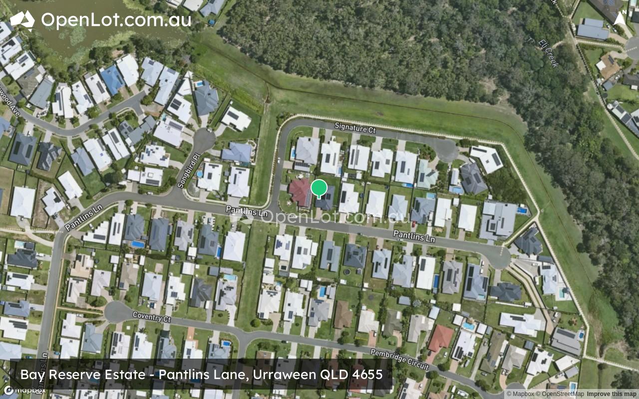 Satellite image for Bay Reserve Estate - Pantlins Lane, Urraween QLD 4655