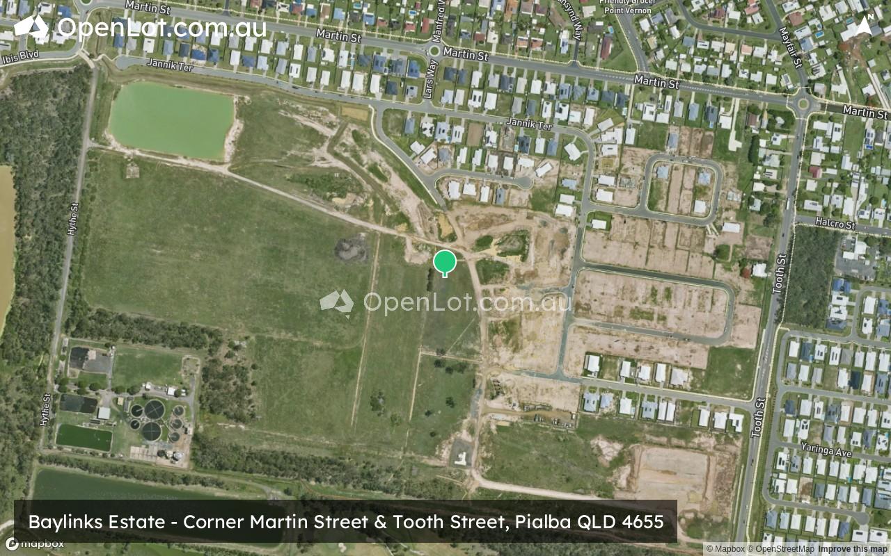 Satellite image for Baylinks Estate - Corner Martin Street & Tooth Street, Pialba QLD 4655