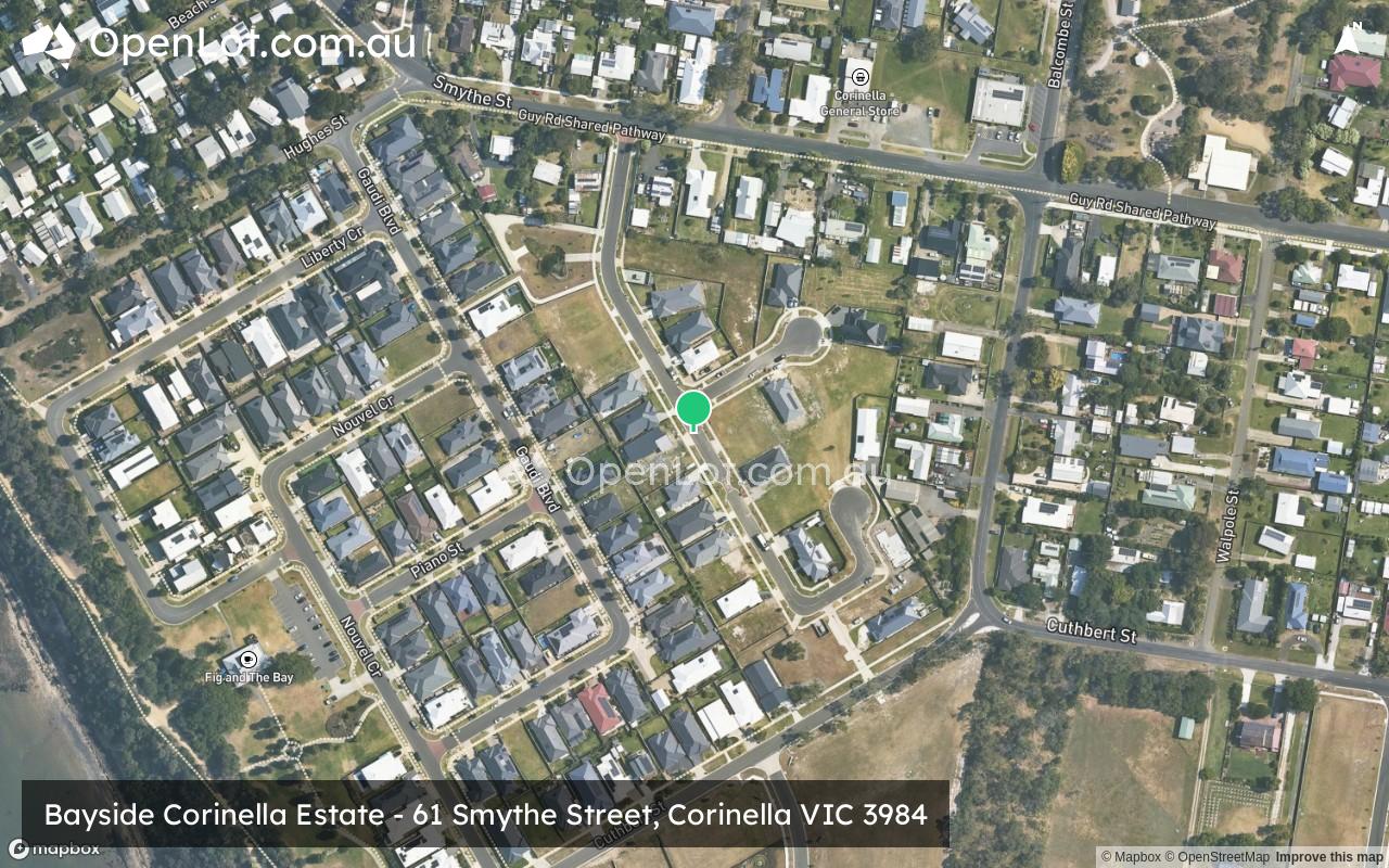 Satellite image for Bayside Corinella Estate - 61 Smythe Street, Corinella VIC 3984