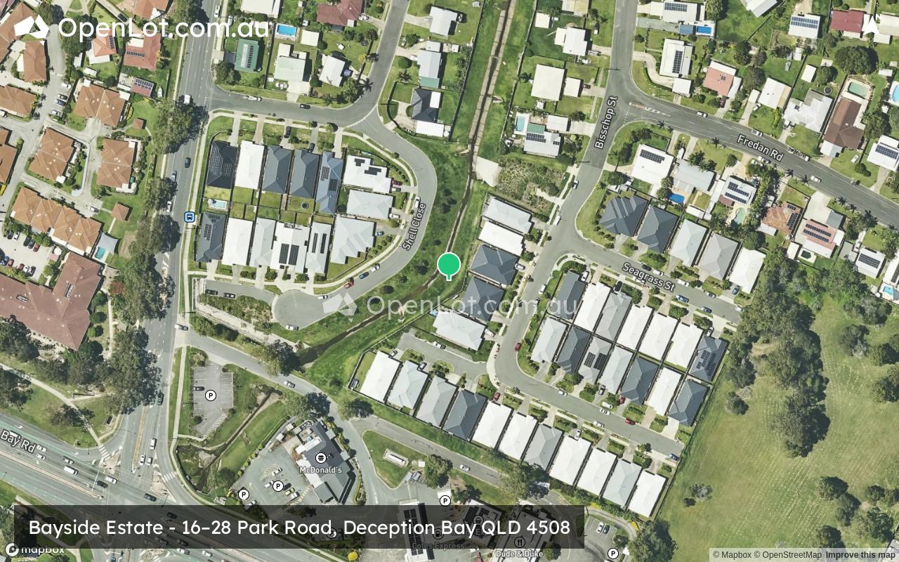 Satellite image for Bayside Estate - 16–28 Park Road, Deception Bay QLD 4508