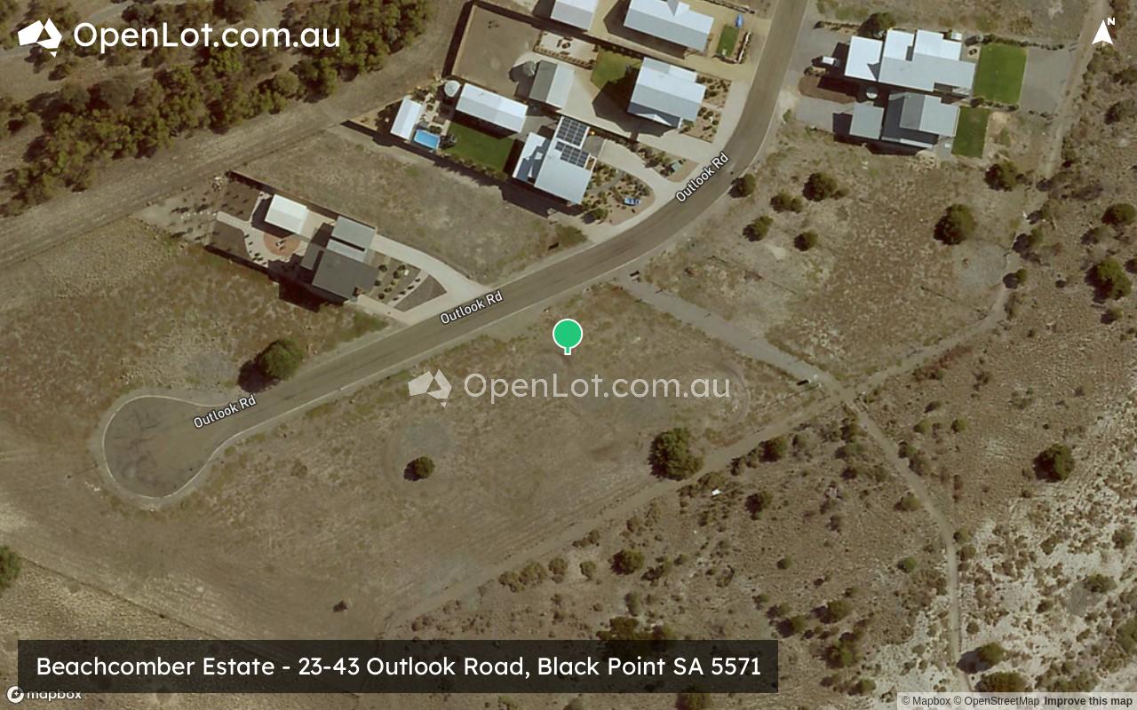 Satellite image for Beachcomber Estate - 23-43 Outlook Road, Black Point SA 5571