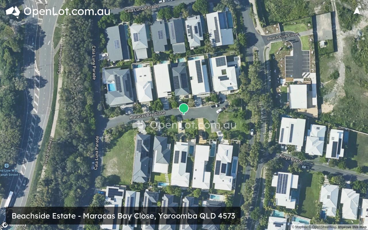 Satellite image for Beachside Estate - Maracas Bay Close, Yaroomba QLD 4573