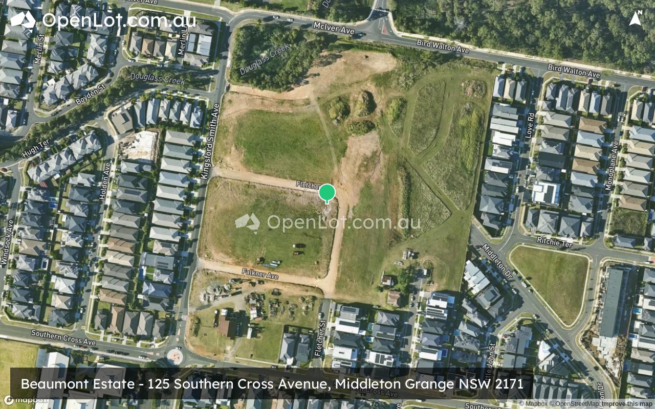 Satellite image for Beaumont Estate - 125 Southern Cross Avenue, Middleton Grange NSW 2171