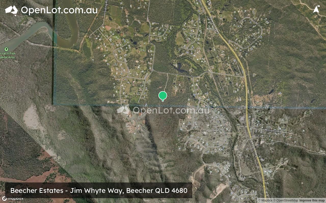 Satellite image for Beecher Estates - Jim Whyte Way, Beecher QLD 4680