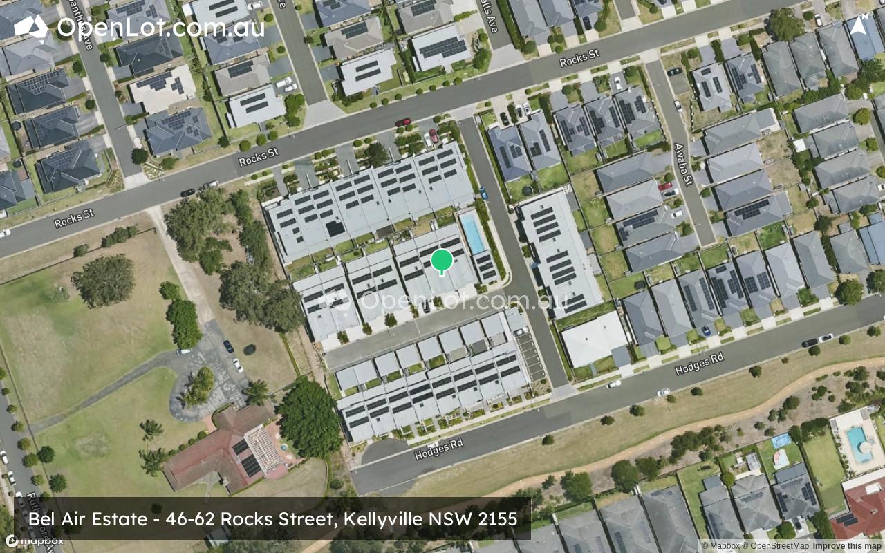Satellite image for Bel Air Estate - 46-62 Rocks Street, Kellyville NSW 2155