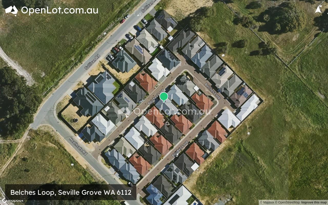 Satellite image for Belches Loop, Seville Grove WA 6112