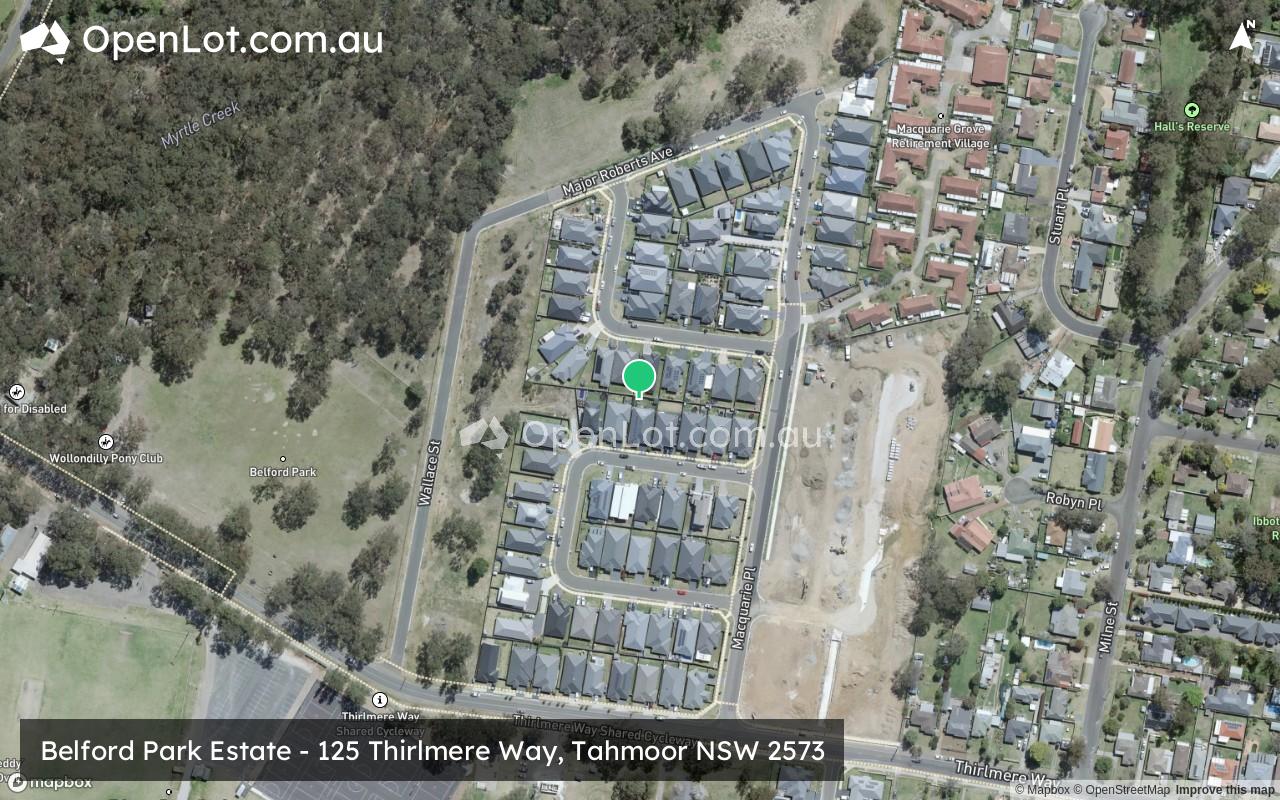 Satellite image for Belford Park Estate - 125 Thirlmere Way, Tahmoor NSW 2573
