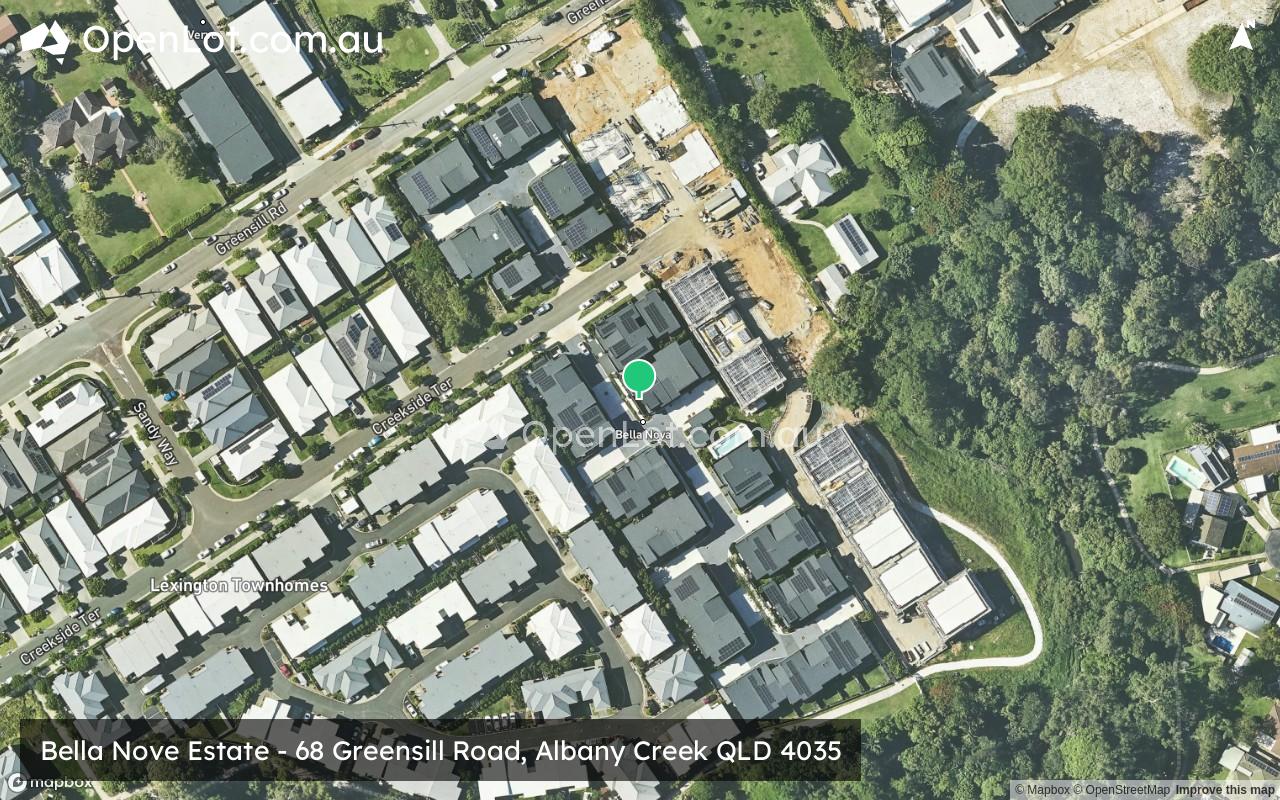 Satellite image for Bella Nove Estate - 68 Greensill Road, Albany Creek QLD 4035