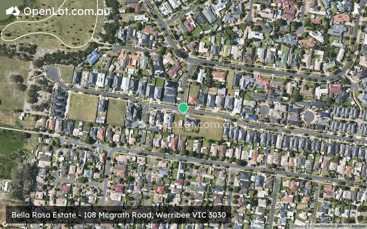 Satellite image for Bella Rosa Estate - 108 Mcgrath Road, Werribee VIC 3030