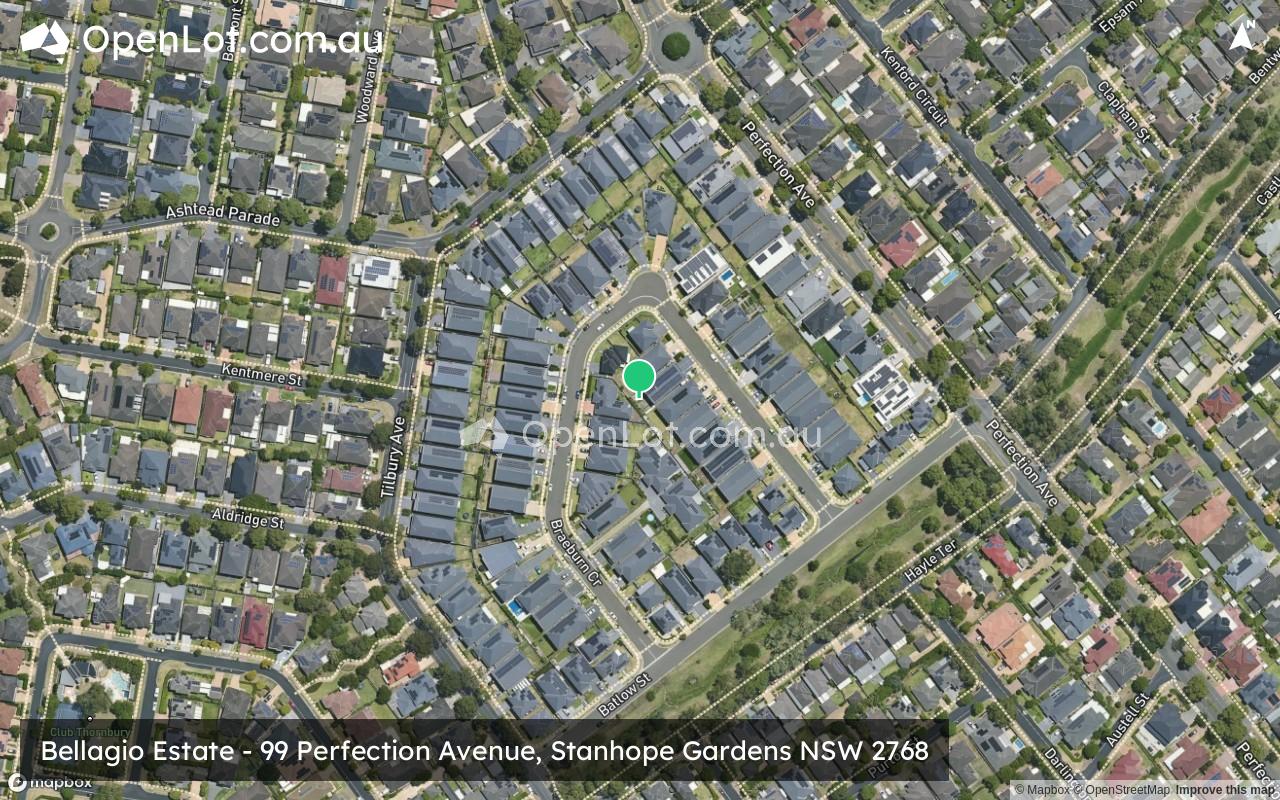 Satellite image for Bellagio Estate - 99 Perfection Avenue, Stanhope Gardens NSW 2768