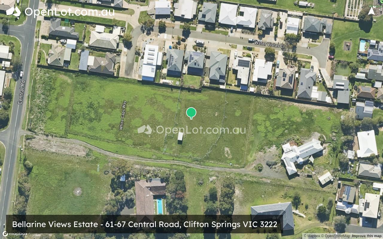 Satellite image for Bellarine Views Estate - 61-67 Central Road, Clifton Springs VIC 3222