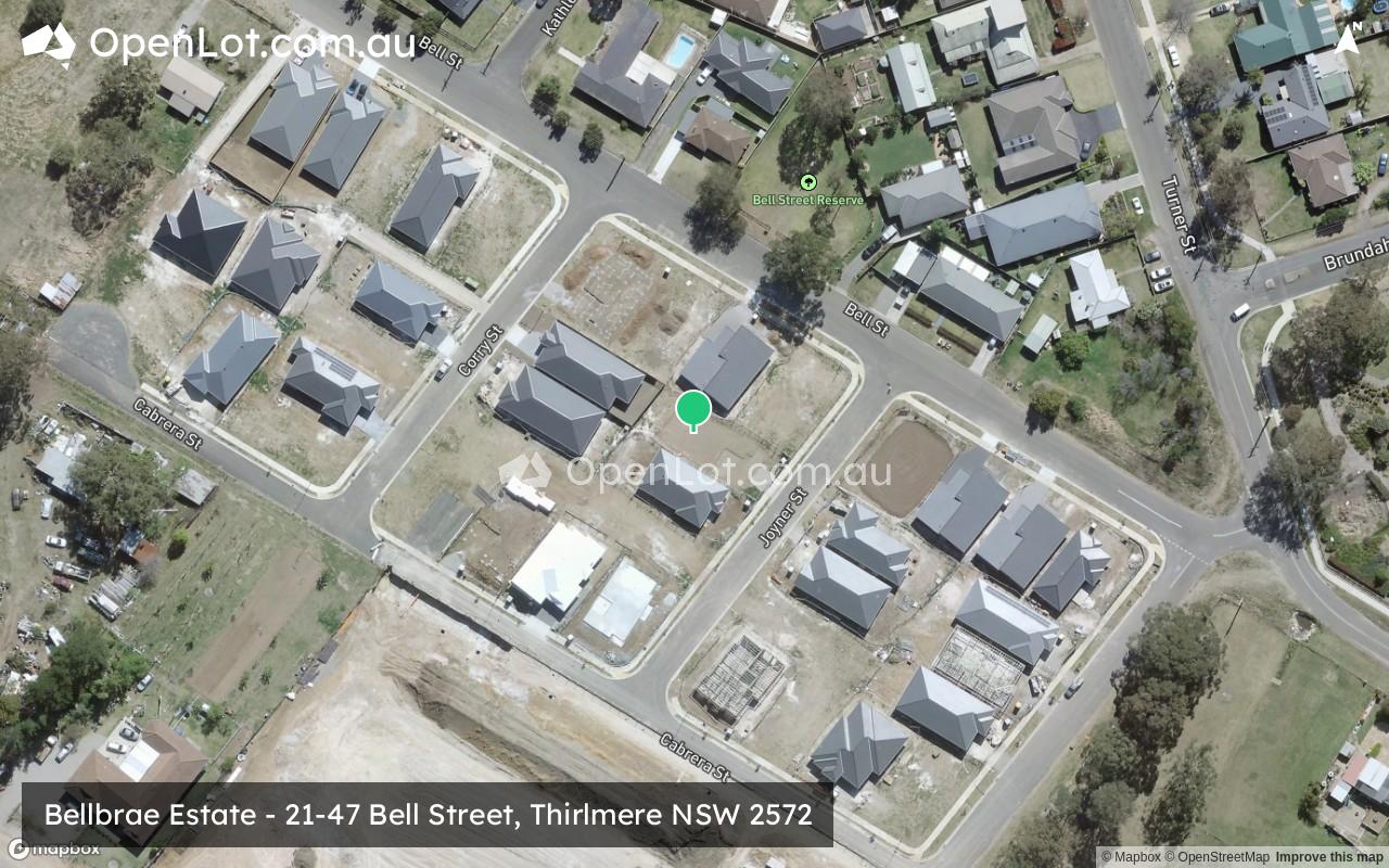 Satellite image for Bellbrae Estate - 21-47 Bell Street, Thirlmere NSW 2572