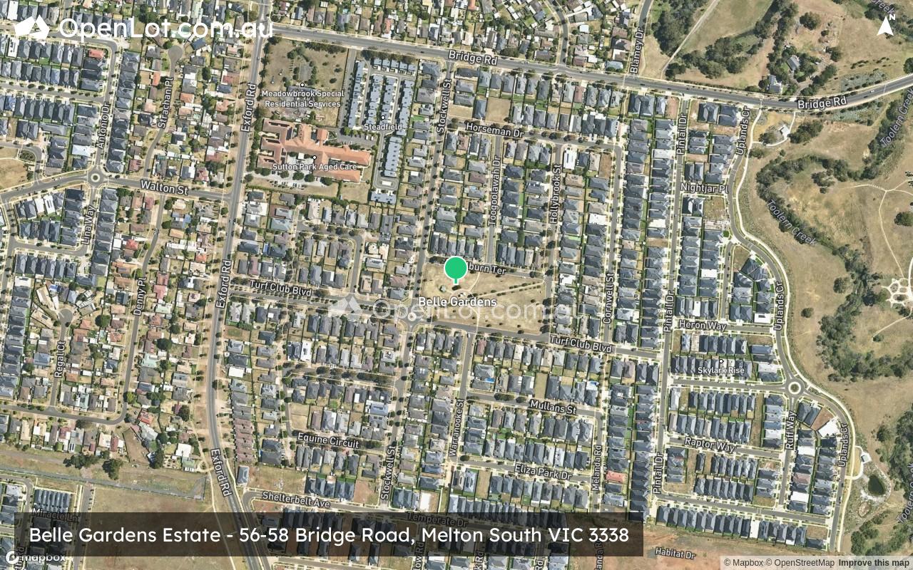 Satellite image for Belle Gardens Estate - 56-58 Bridge Road, Melton South VIC 3338