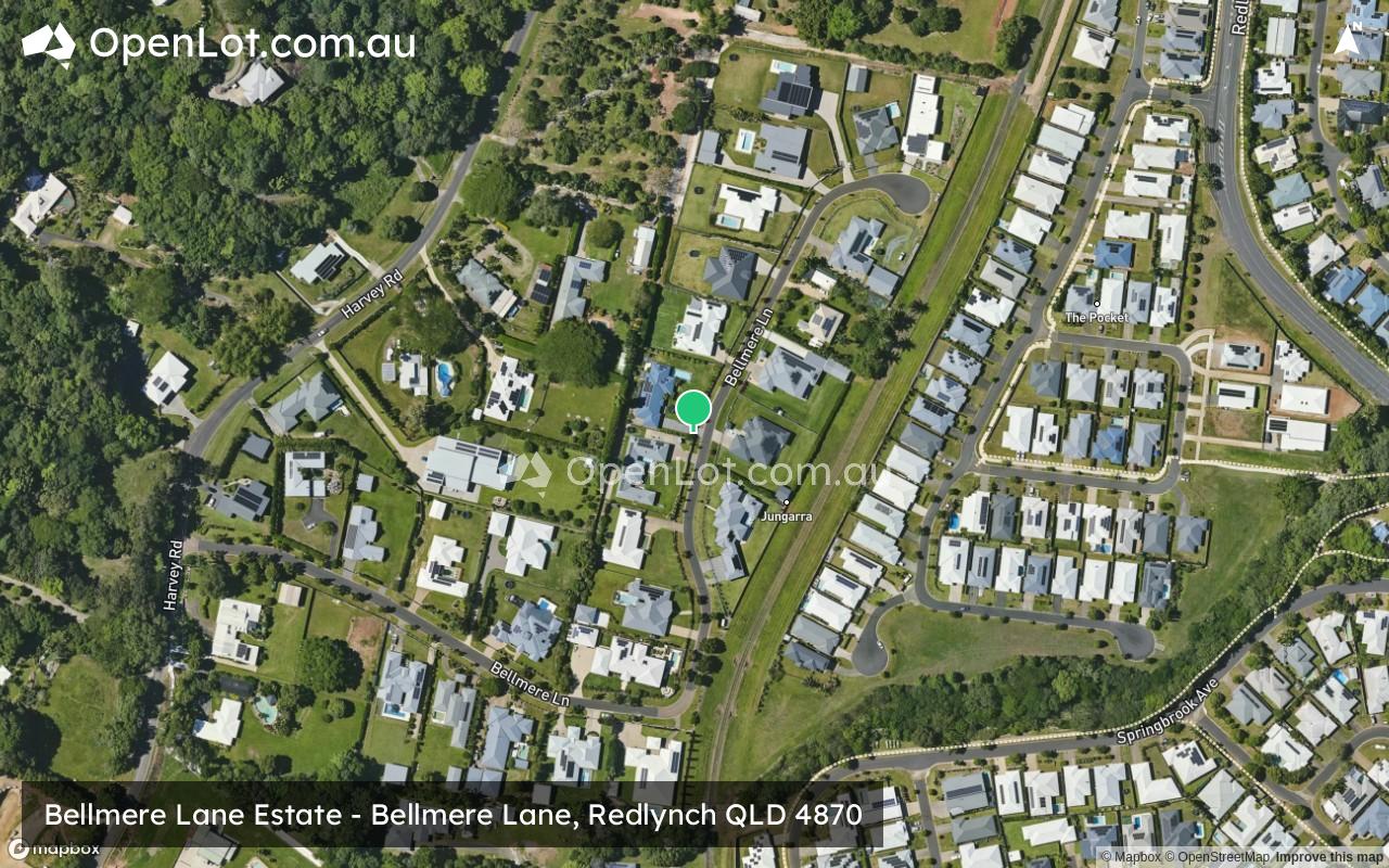 Satellite image for Bellmere Lane Estate - Bellmere Lane, Redlynch QLD 4870