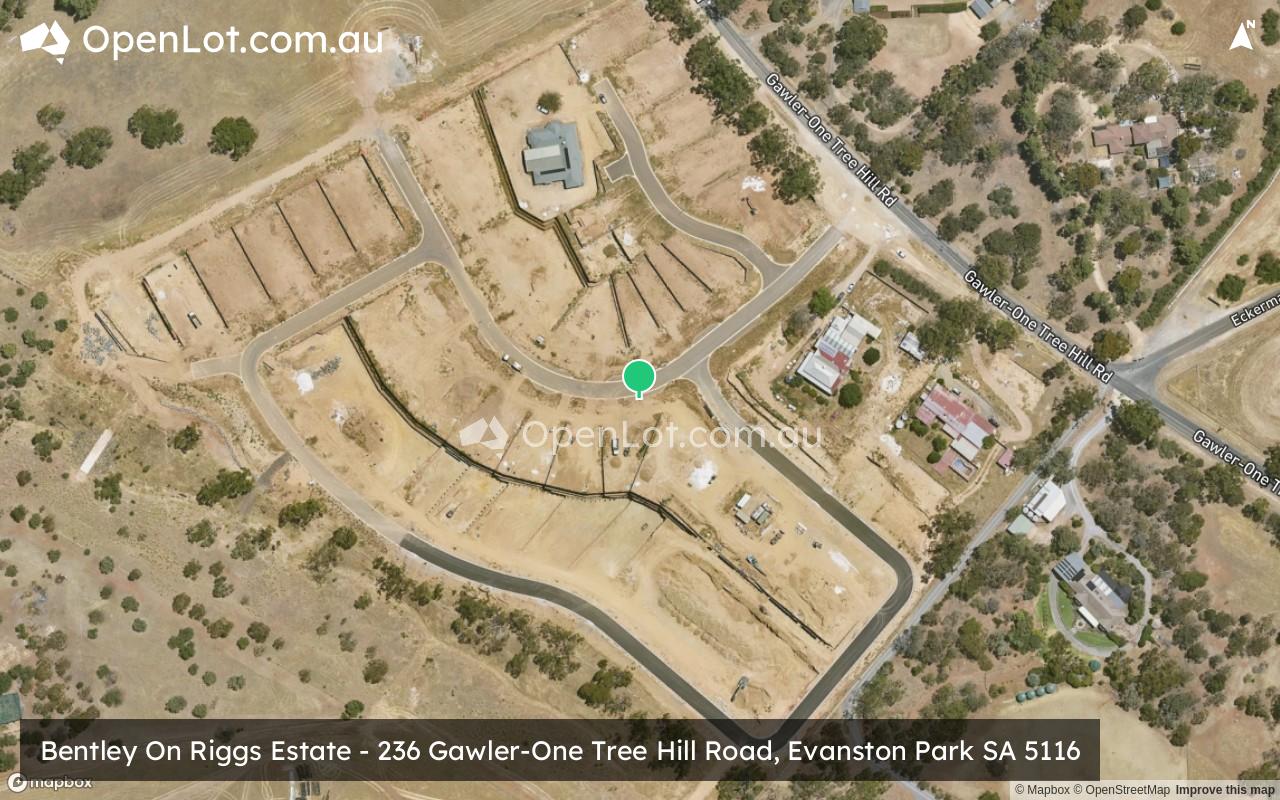 Satellite image for Bentley On Riggs Estate - 236 Gawler-One Tree Hill Road, Evanston Park SA 5116