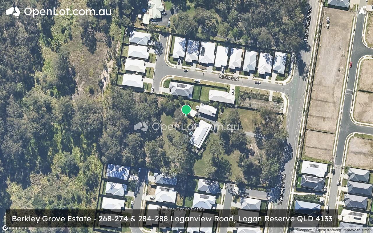 Satellite image for Berkley Grove Estate - 268-274 & 284-288 Loganview Road, Logan Reserve QLD 4133