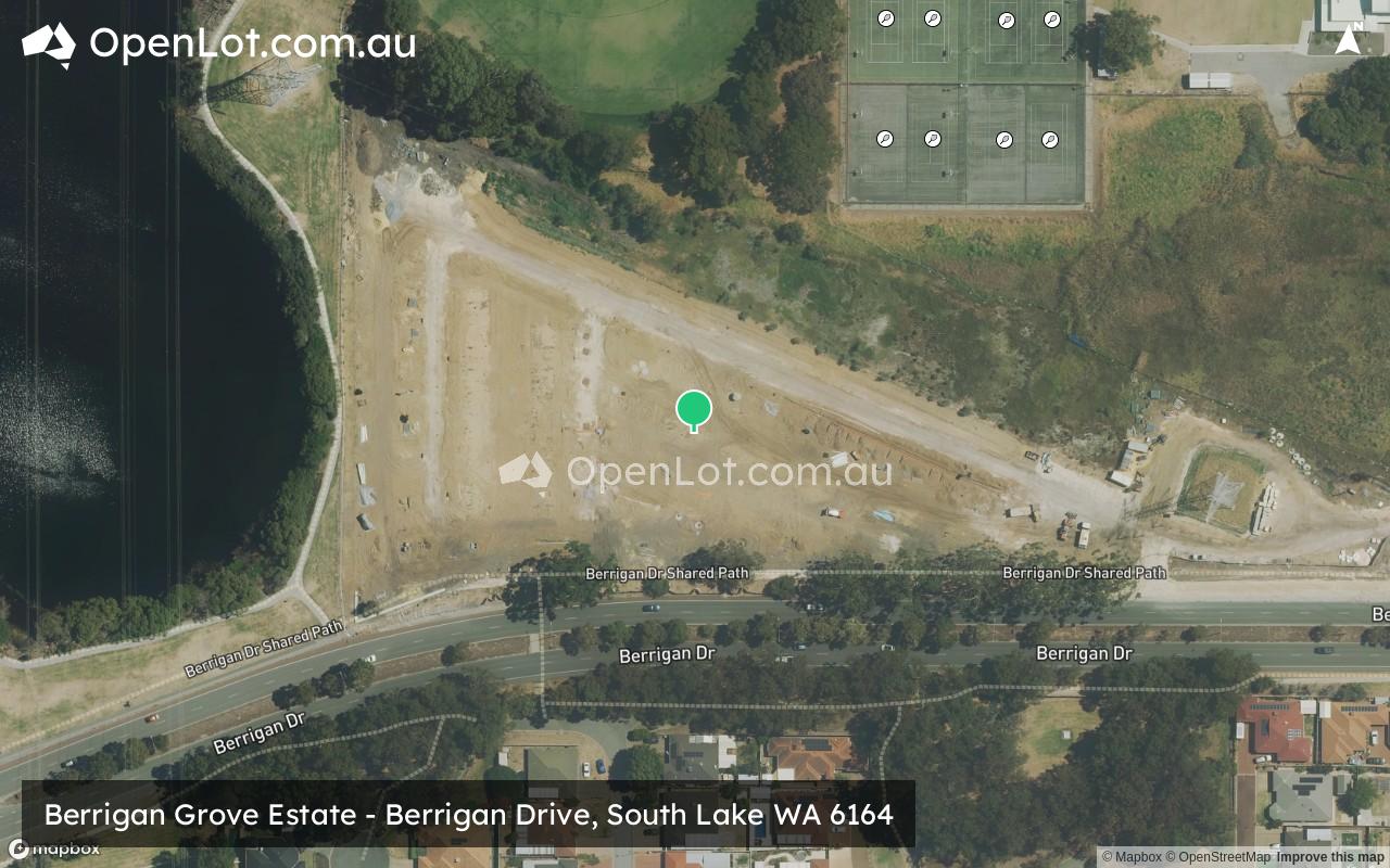 Satellite image for Berrigan Grove Estate - Berrigan Drive, South Lake WA 6164