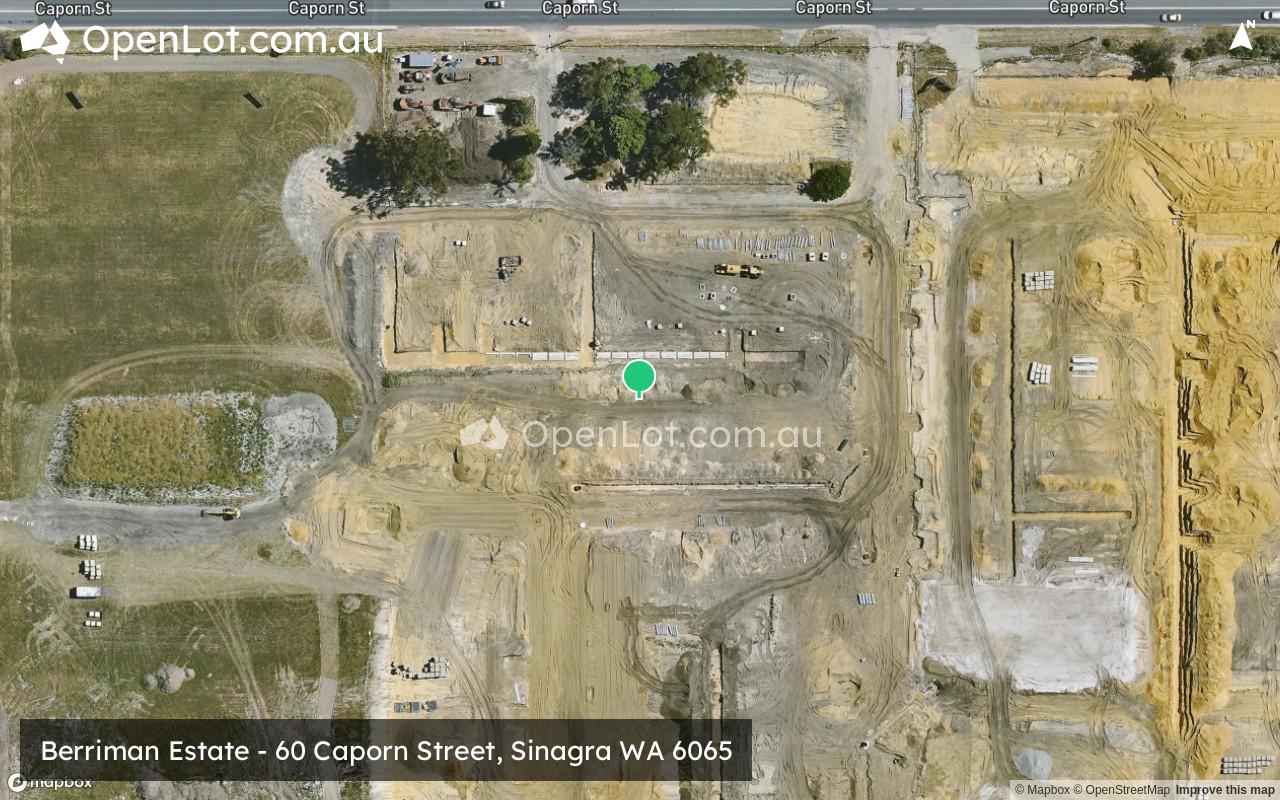 Satellite image for Berriman Estate - 60 Caporn Street, Sinagra WA 6065