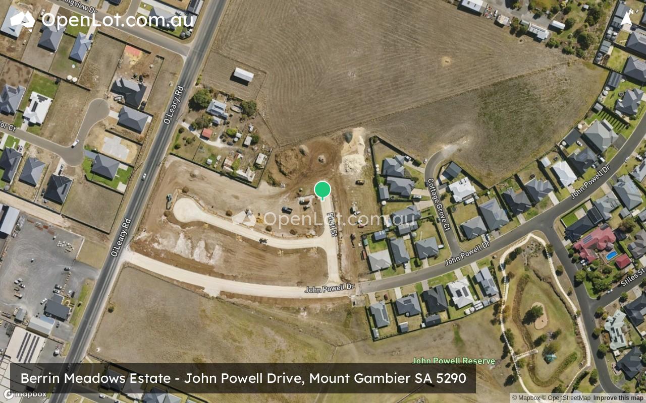 Satellite image for Berrin Meadows Estate - John Powell Drive, Mount Gambier SA 5290