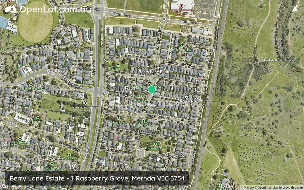 Satellite image for Berry Lane Estate - 1 Raspberry Grove, Mernda VIC 3754