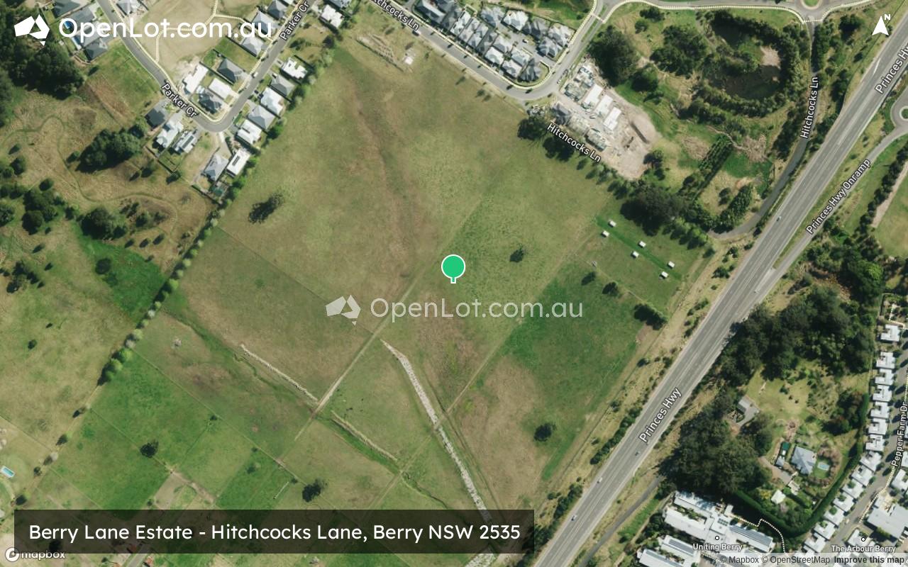 Satellite image for Berry Lane Estate - Hitchcocks Lane, Berry NSW 2535