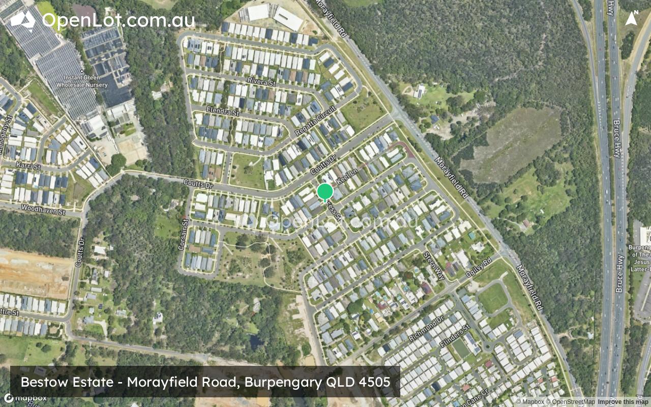 Satellite image for Bestow Estate - Morayfield Road, Burpengary QLD 4505