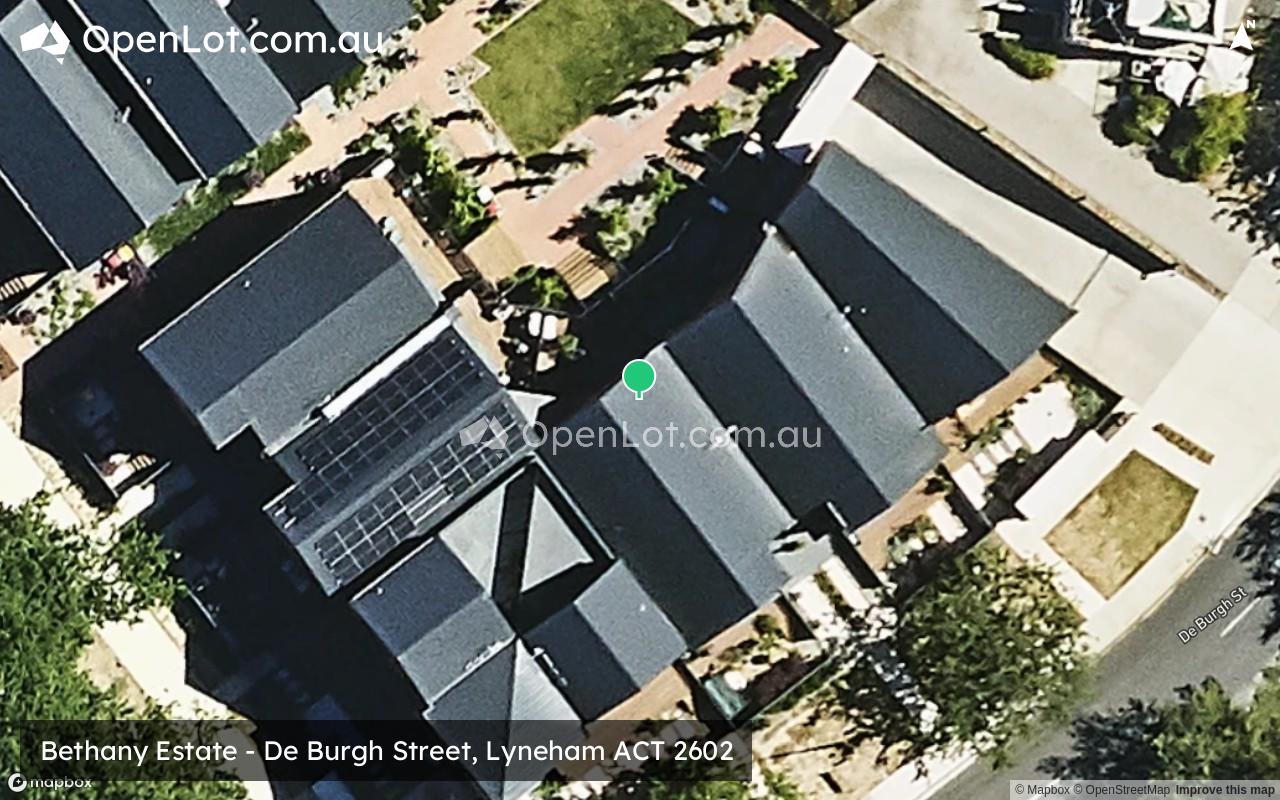 Satellite image for Bethany Estate - De Burgh Street, Lyneham ACT 2602