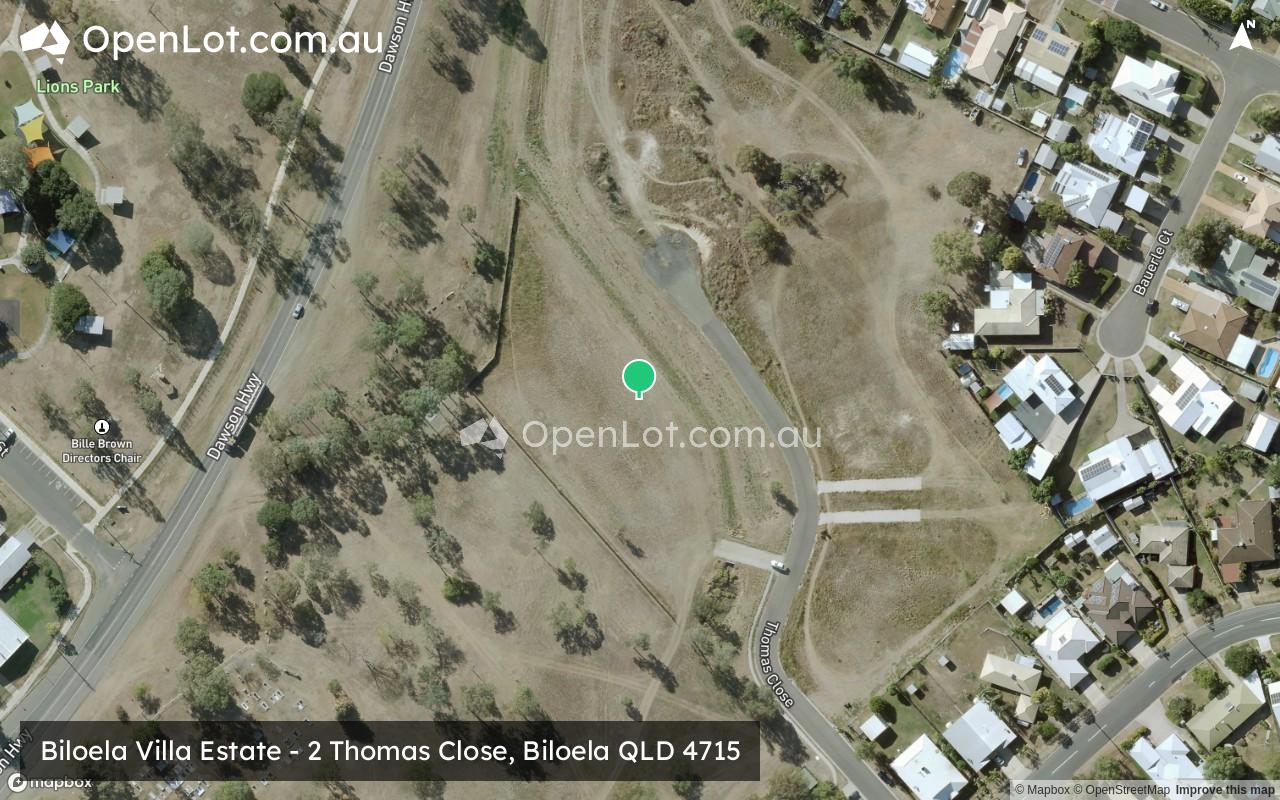 Satellite image for Biloela Villa Estate - 2 Thomas Close, Biloela QLD 4715