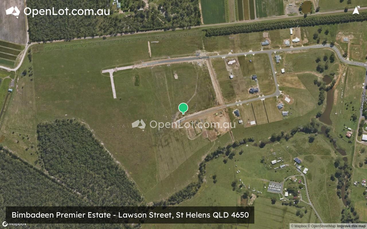 Satellite image for Bimbadeen Premier Estate - Lawson Street, St Helens QLD 4650
