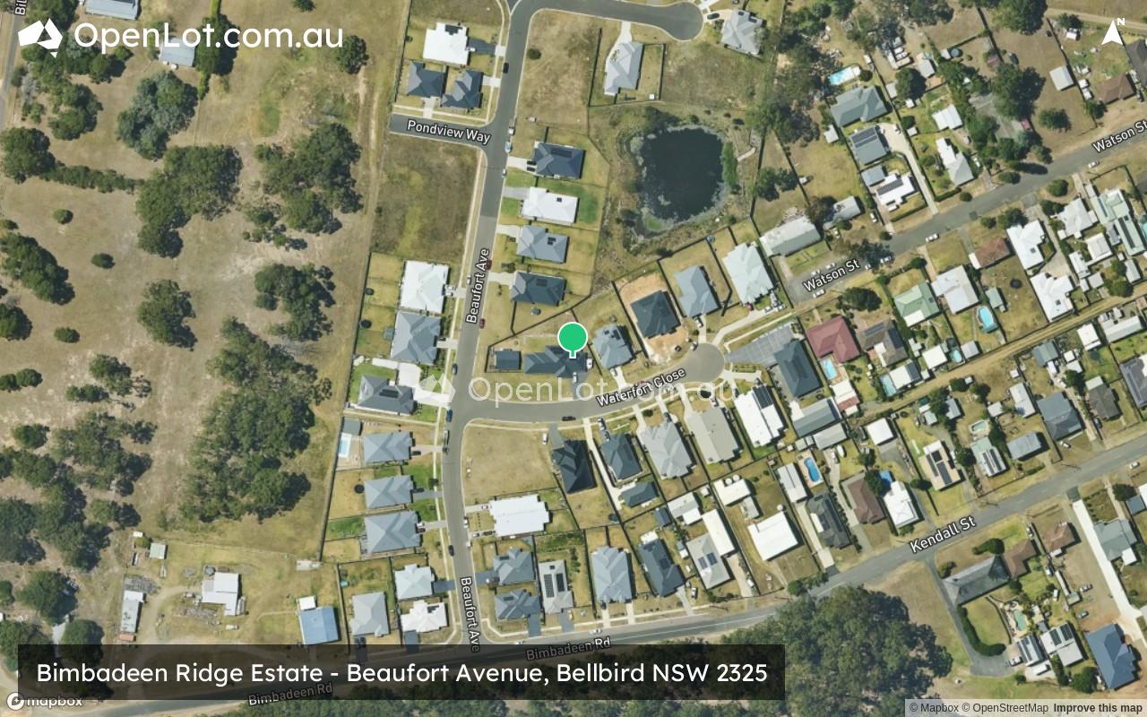 Satellite image for Bimbadeen Ridge Estate - Beaufort Avenue, Bellbird NSW 2325