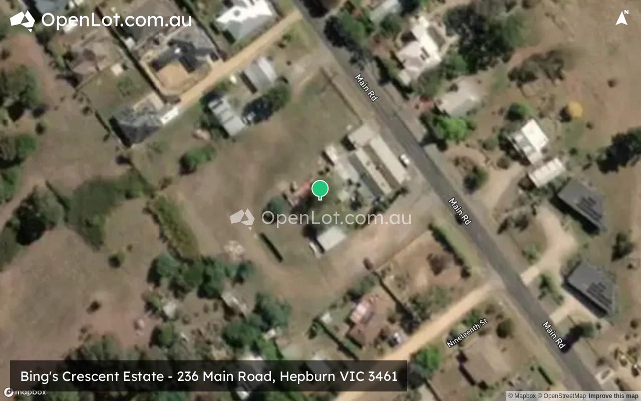 Satellite image for Bing's Crescent Estate - 236 Main Road, Hepburn VIC 3461