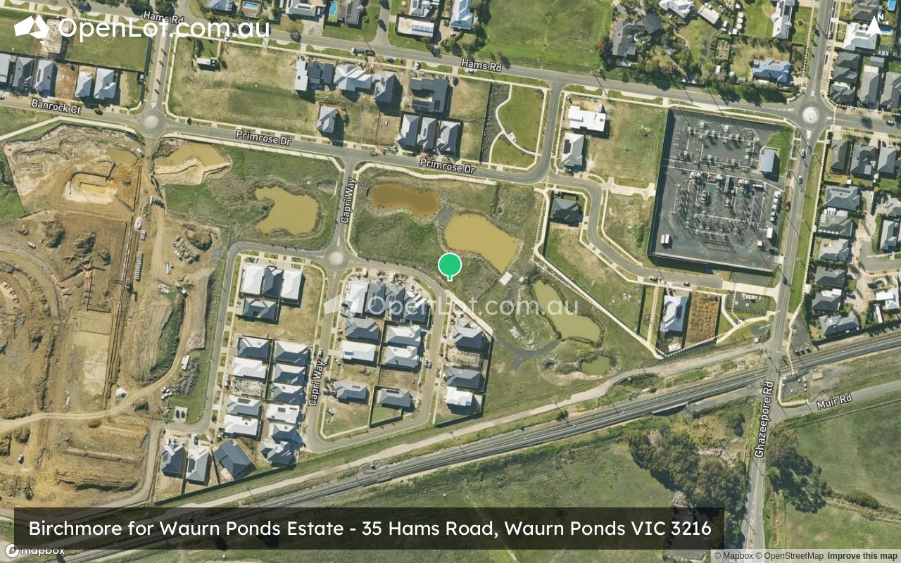 Satellite image for Birchmore for Waurn Ponds Estate - 35 Hams Road, Waurn Ponds VIC 3216
