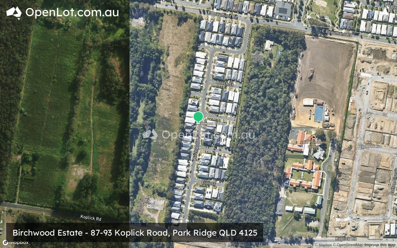 Satellite image for Birchwood Estate - 87-93 Koplick Road, Park Ridge QLD 4125