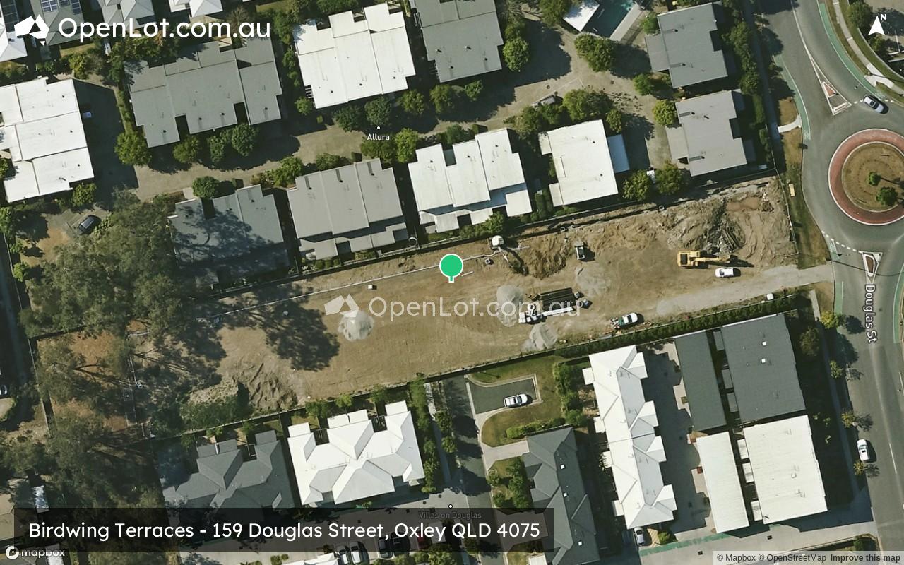 Satellite image for Birdwing Terraces - 159 Douglas Street, Oxley QLD 4075