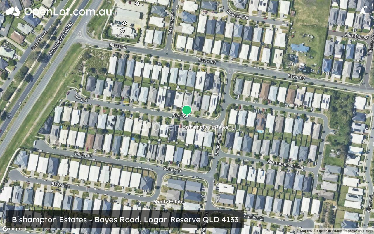 Satellite image for Bishampton Estates - Bayes Road, Logan Reserve QLD 4133