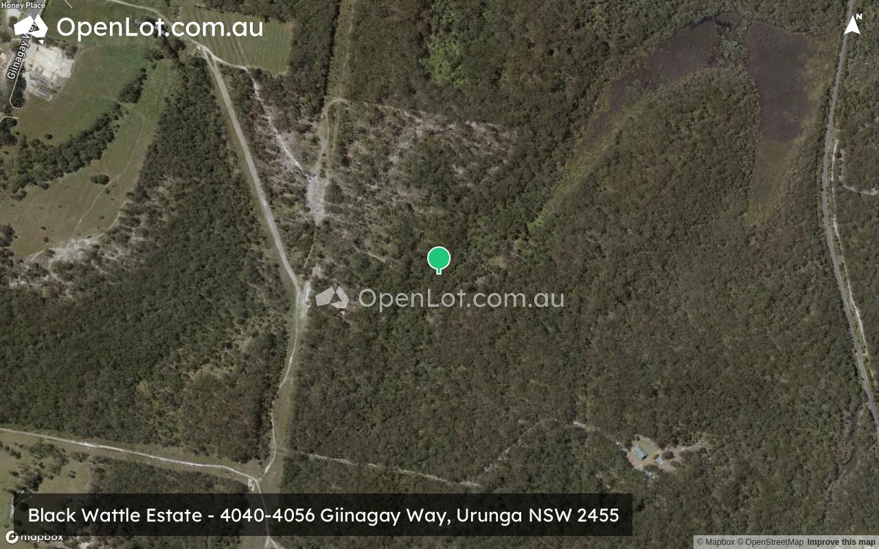 Satellite image for Black Wattle Estate - 4040-4056 Giinagay Way, Urunga NSW 2455