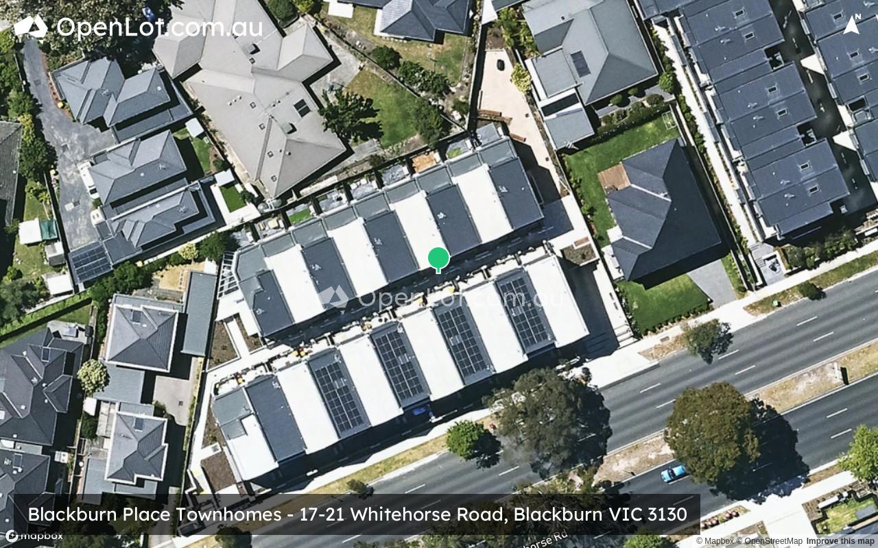 Satellite image for Blackburn Place Townhomes - 17-21 Whitehorse Road, Blackburn VIC 3130