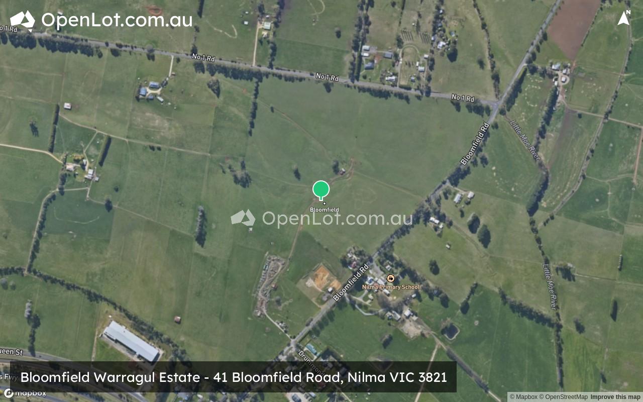 Satellite image for Bloomfield Warragul Estate - 41 Bloomfield Road, Nilma VIC 3821
