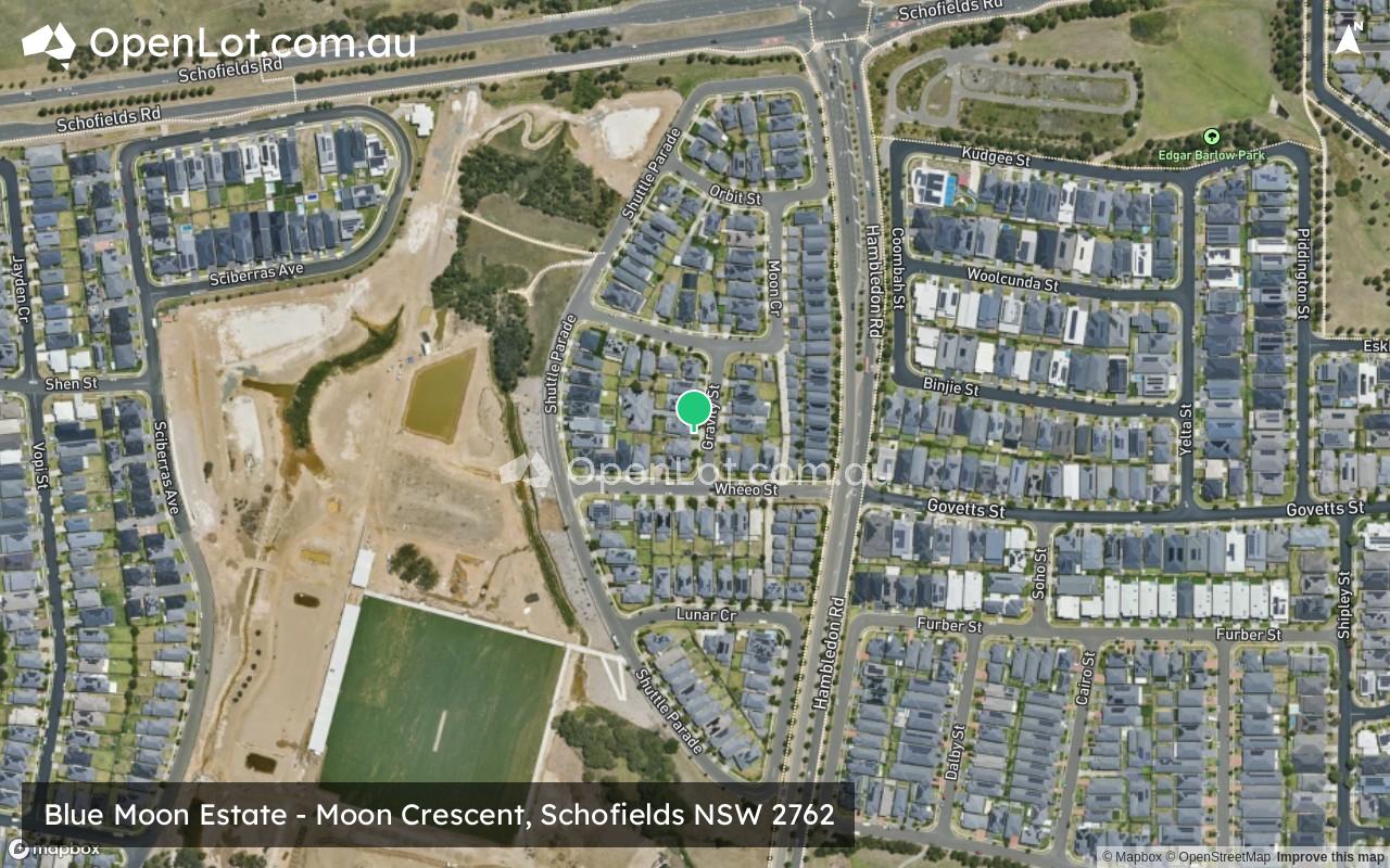 Satellite image for Blue Moon Estate - Moon Crescent, Schofields NSW 2762