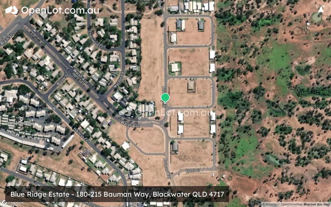 Satellite image for Blue Ridge Estate - 180-215 Bauman Way, Blackwater QLD 4717
