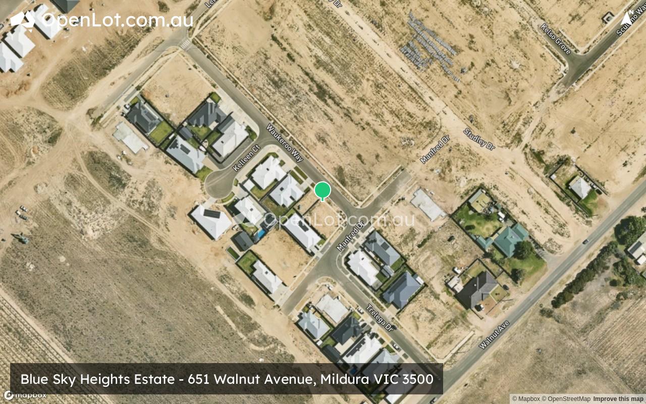 Satellite image for Blue Sky Heights Estate - 651 Walnut Avenue, Mildura VIC 3500