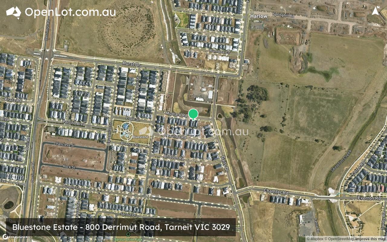 Satellite image for Bluestone Estate - 800 Derrimut Road, Tarneit VIC 3029