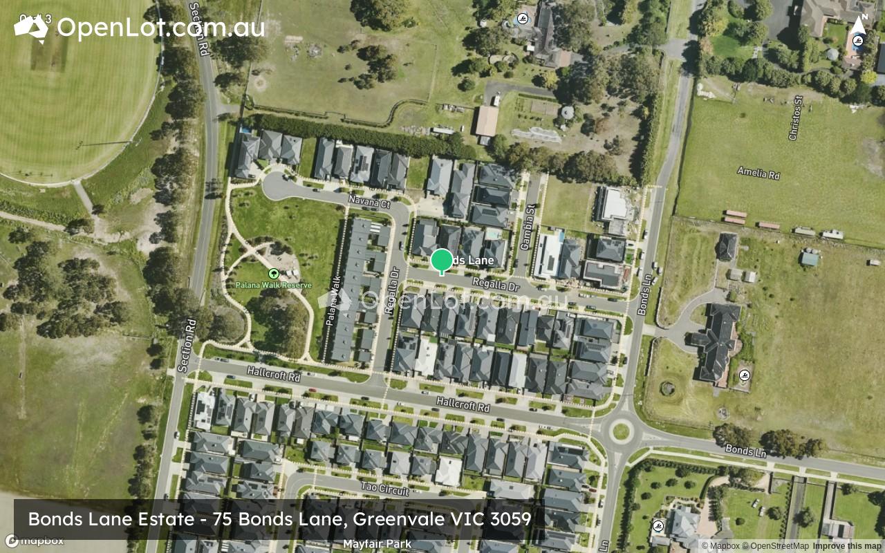 Satellite image for Bonds Lane Estate - 75 Bonds Lane, Greenvale VIC 3059