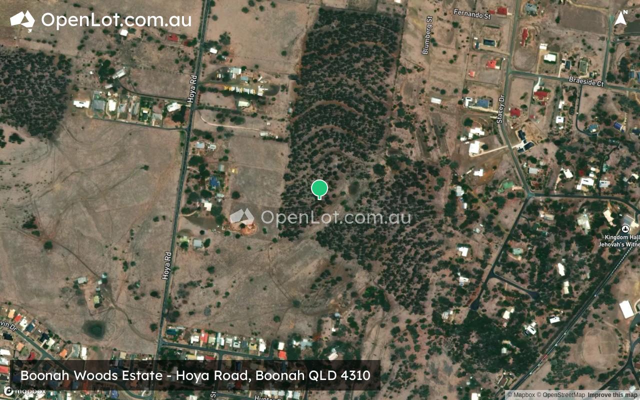 Satellite image for Hoya Road, Boonah QLD 4310