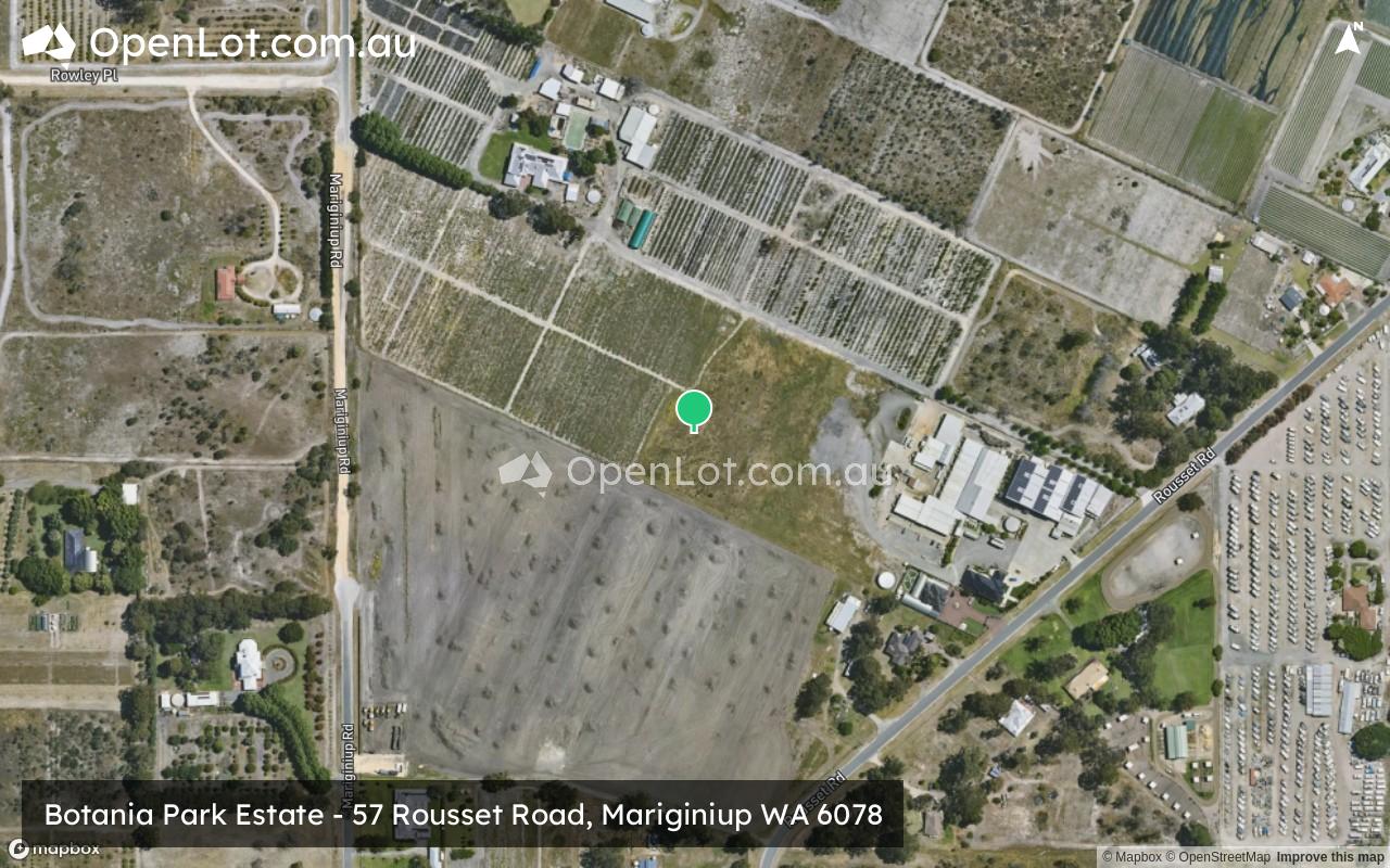 Satellite image for Botania Park Estate - 57 Rousset Road, Mariginiup WA 6078