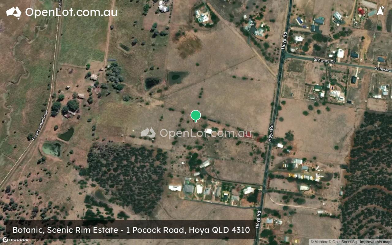Satellite image for Botanic, Scenic Rim Estate - 1 Pocock Road, Hoya QLD 4310
