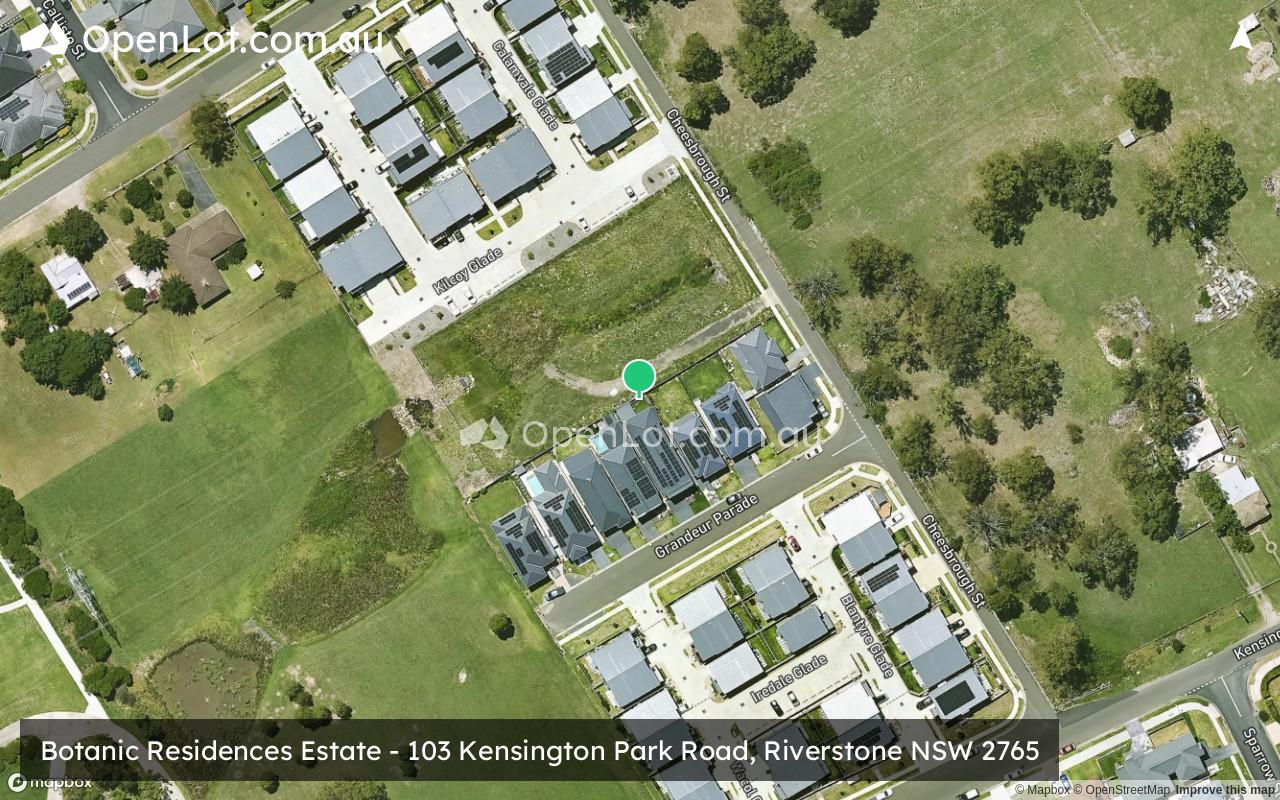 Satellite image for Botanic Residences Estate - 103 Kensington Park Road, Riverstone NSW 2765