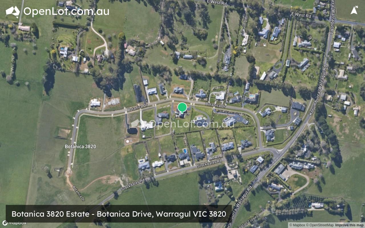 Satellite image for Botanica 3820 Estate - Botanica Drive, Warragul VIC 3820