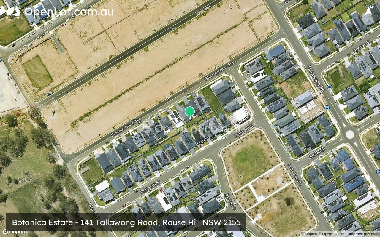 Satellite image for Botanica Estate - 141 Tallawong Road, Rouse Hill NSW 2155